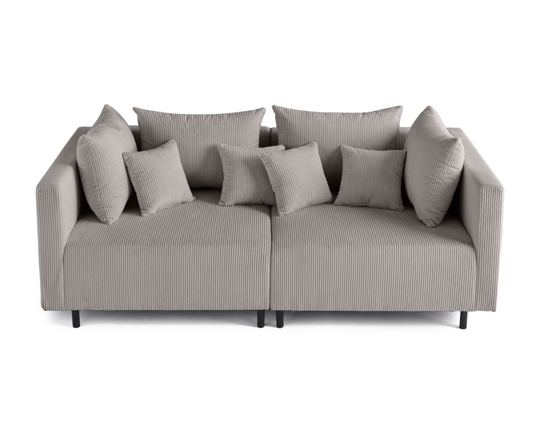 Canapé modulable 2 places en velours côtelé Edinburg