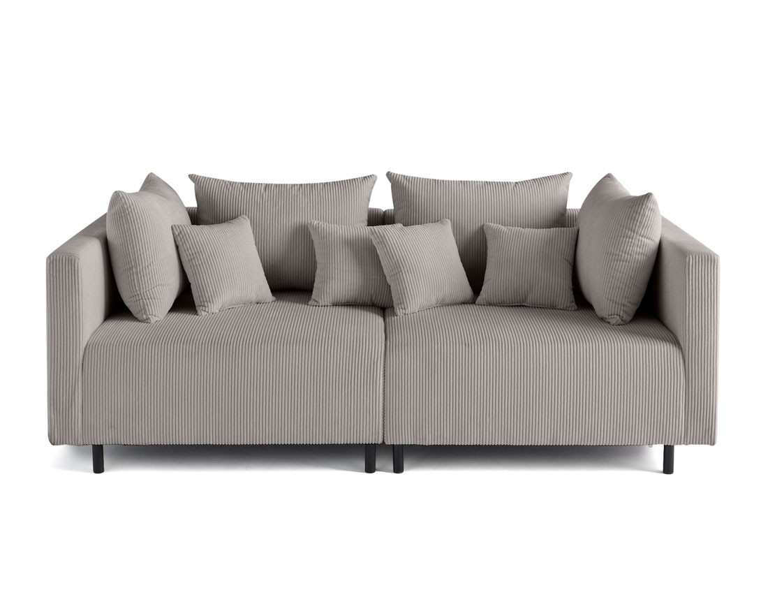 Canapé modulable 2 places en velours côtelé Edinburg