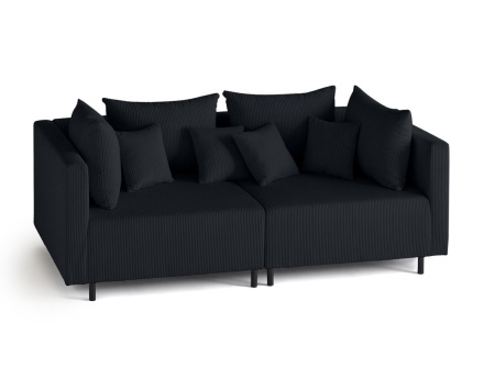 Edinburg - canapé modulable 2 places - en velours côtelé Lisa Design