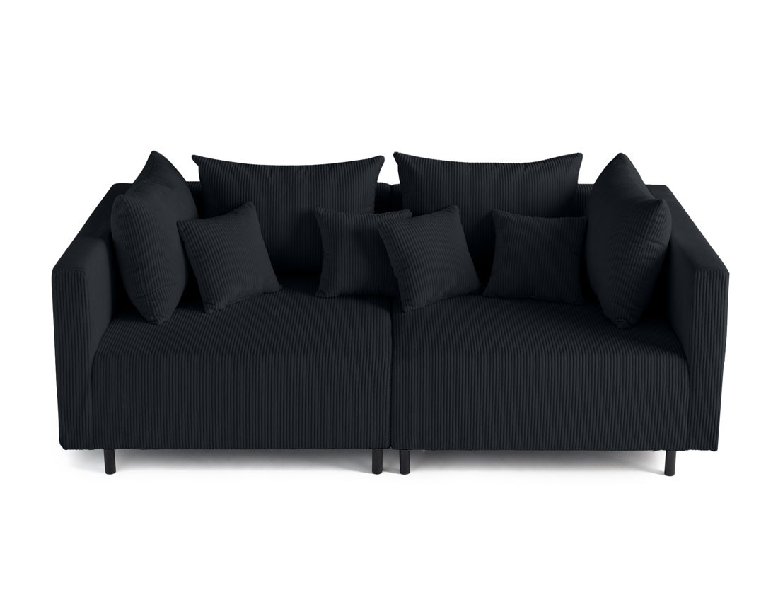 Canapé modulable 2 places en velours côtelé Edinburg