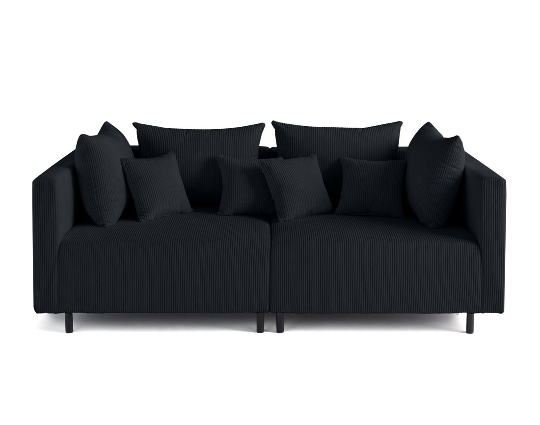 Canapé modulable 2 places en velours côtelé Edinburg