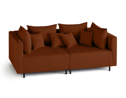 Edinburg - canapé modulable 2 places - en velours côtelé Lisa Design