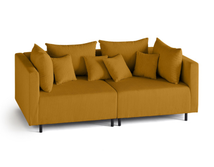 Edinburg - canapé modulable 2 places - en velours côtelé Lisa Design