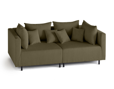 Edinburg - canapé modulable 2 places - en velours côtelé Lisa Design