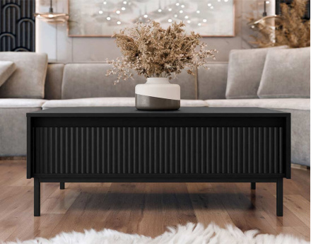 Table basse noir 100 cm Girona