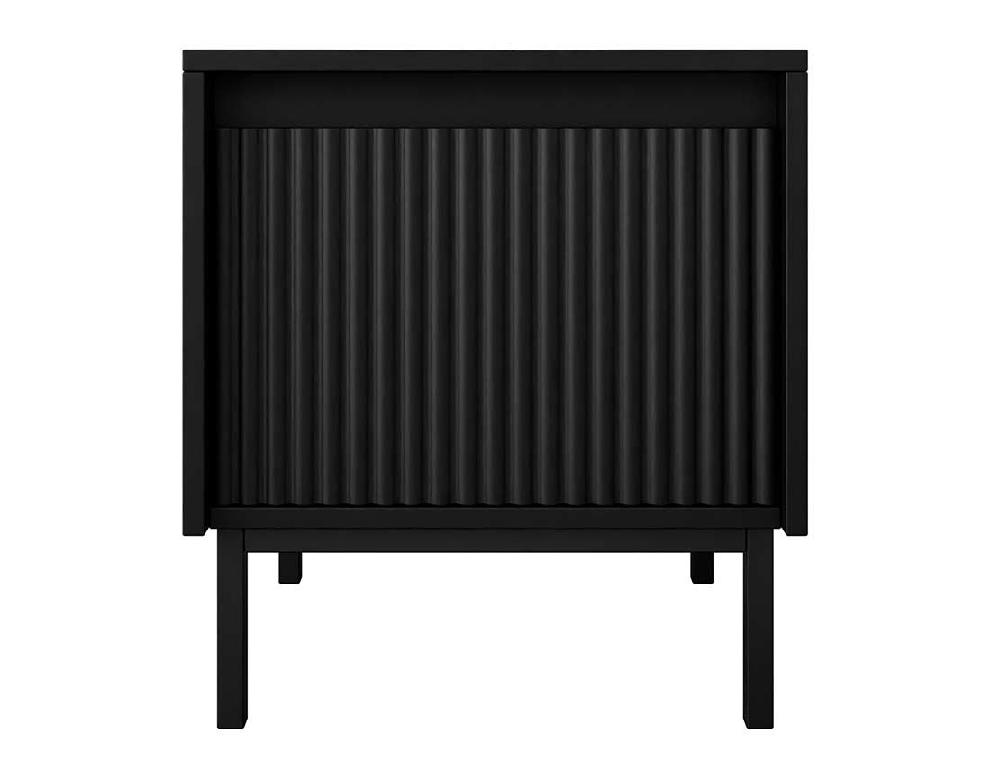 Table de chevet noir 45 cm Girona