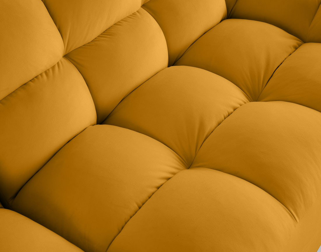 Canapé droit 4 places en velours Napoli