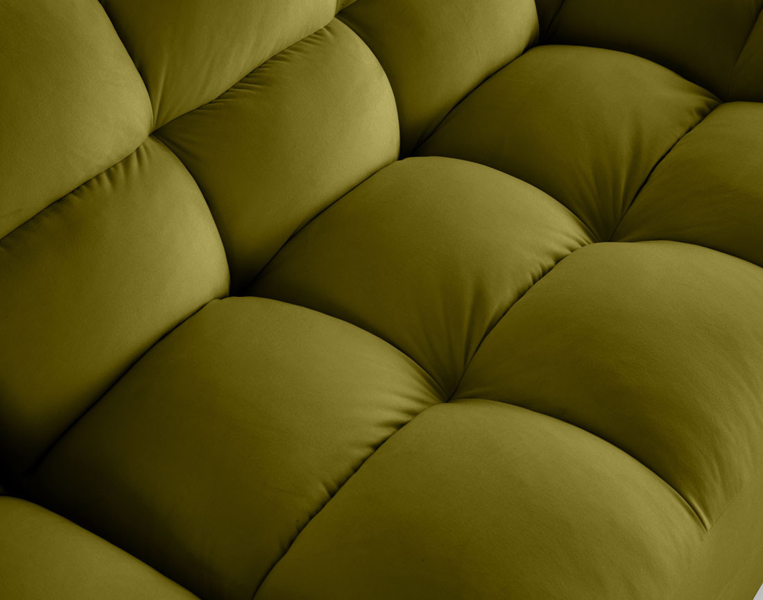 Canapé droit 4 places en velours Napoli