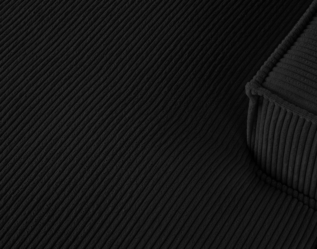 Canapé d'angle droit 4 places en velours côtelé Spiaggia