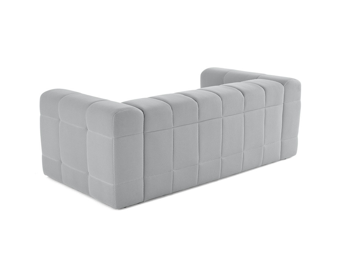 Canapé 3 places en tissu mailles 3D Suzano