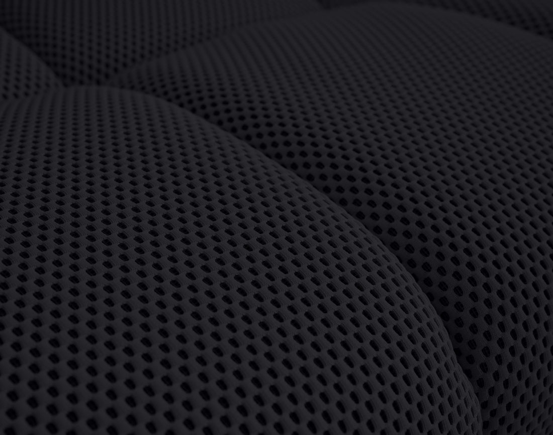 Canapé 3 places en tissu mailles 3D Suzano