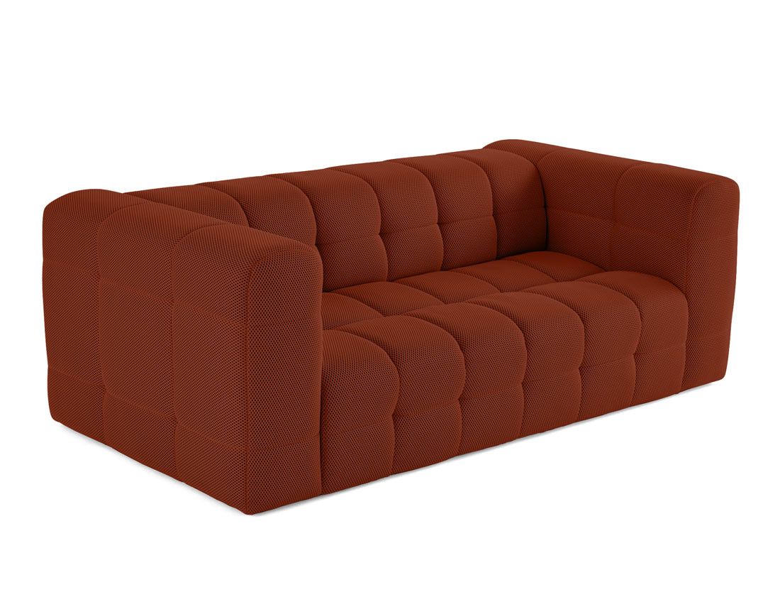 Canapé 3 places en tissu mailles 3D Suzano