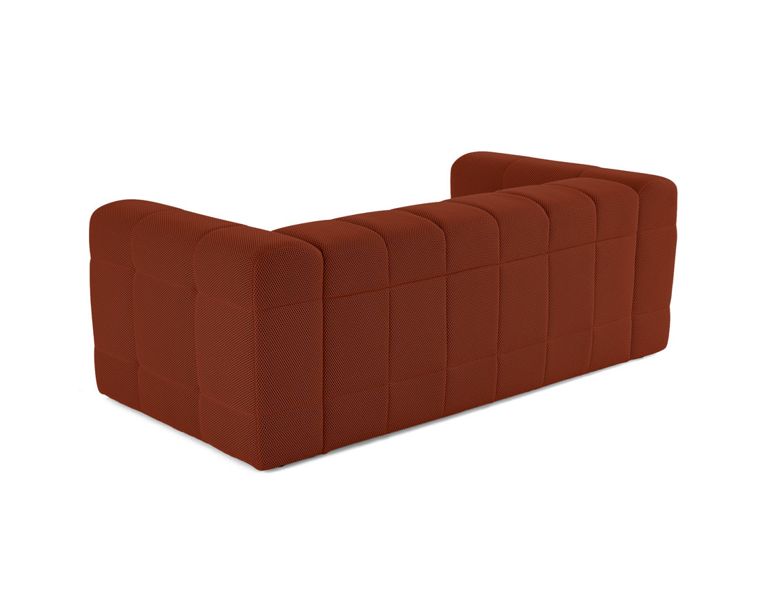 Canapé 3 places en tissu mailles 3D Suzano