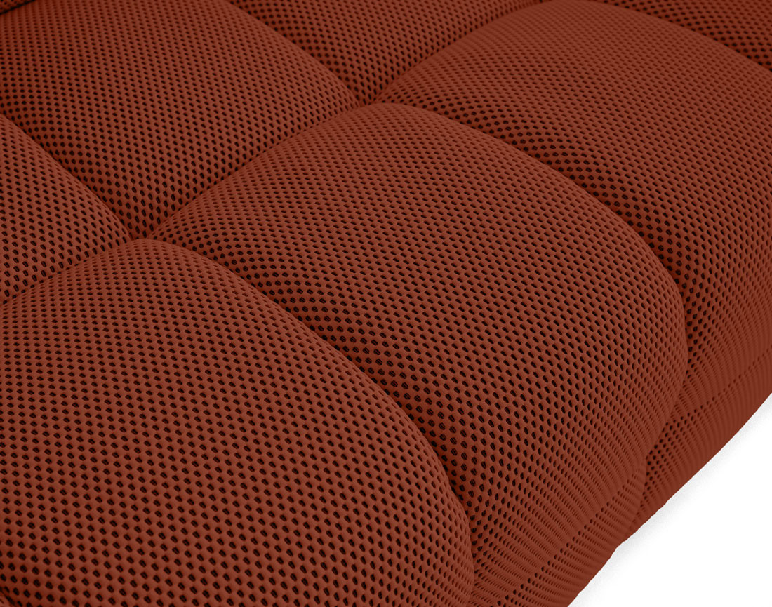 Canapé 3 places en tissu mailles 3D Suzano