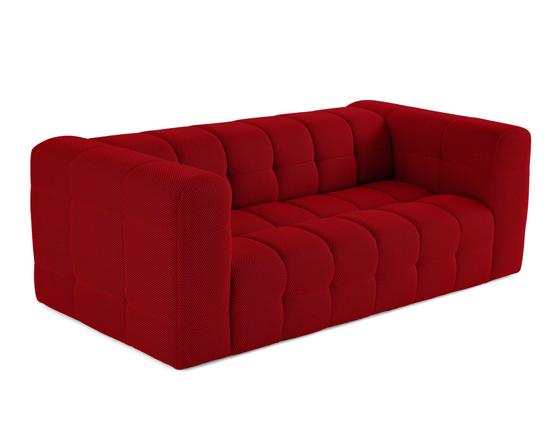 Canapé 3 places en tissu mailles 3D Suzano