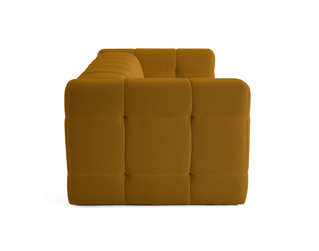 Canapé 3 places en tissu mailles 3D Suzano