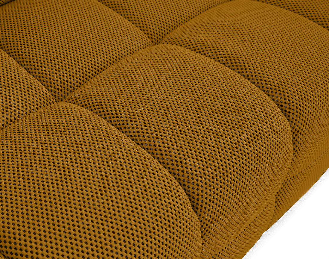 Canapé 3 places en tissu mailles 3D Suzano