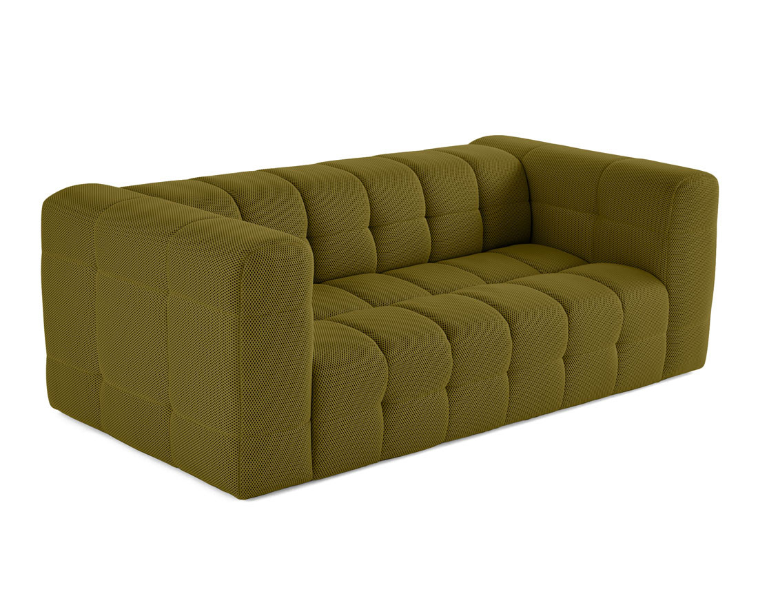 Canapé 3 places en tissu mailles 3D Suzano