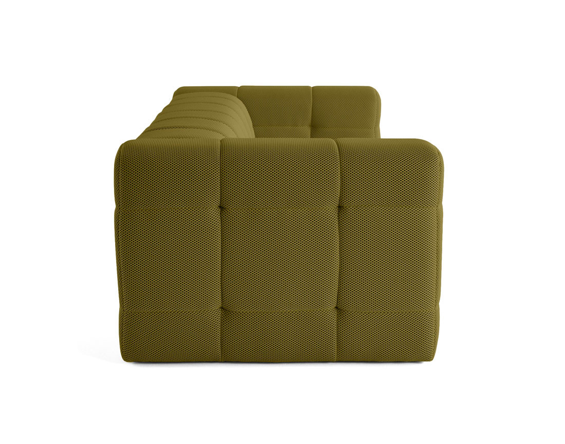 Canapé 3 places en tissu mailles 3D Suzano