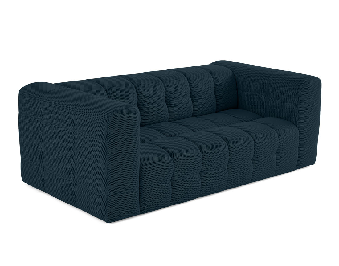 Canapé 3 places en tissu mailles 3D Suzano