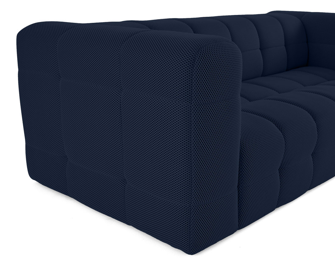 Canapé 3 places en tissu mailles 3D Suzano