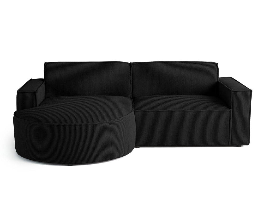 Canapé d'angle gauche 4 places en velours côtelé Spiaggia