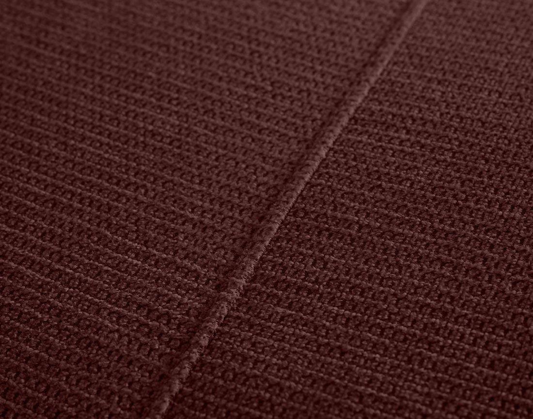 Canapé d'angle convertible, coffre 4 places en tissu texturé Sorrente