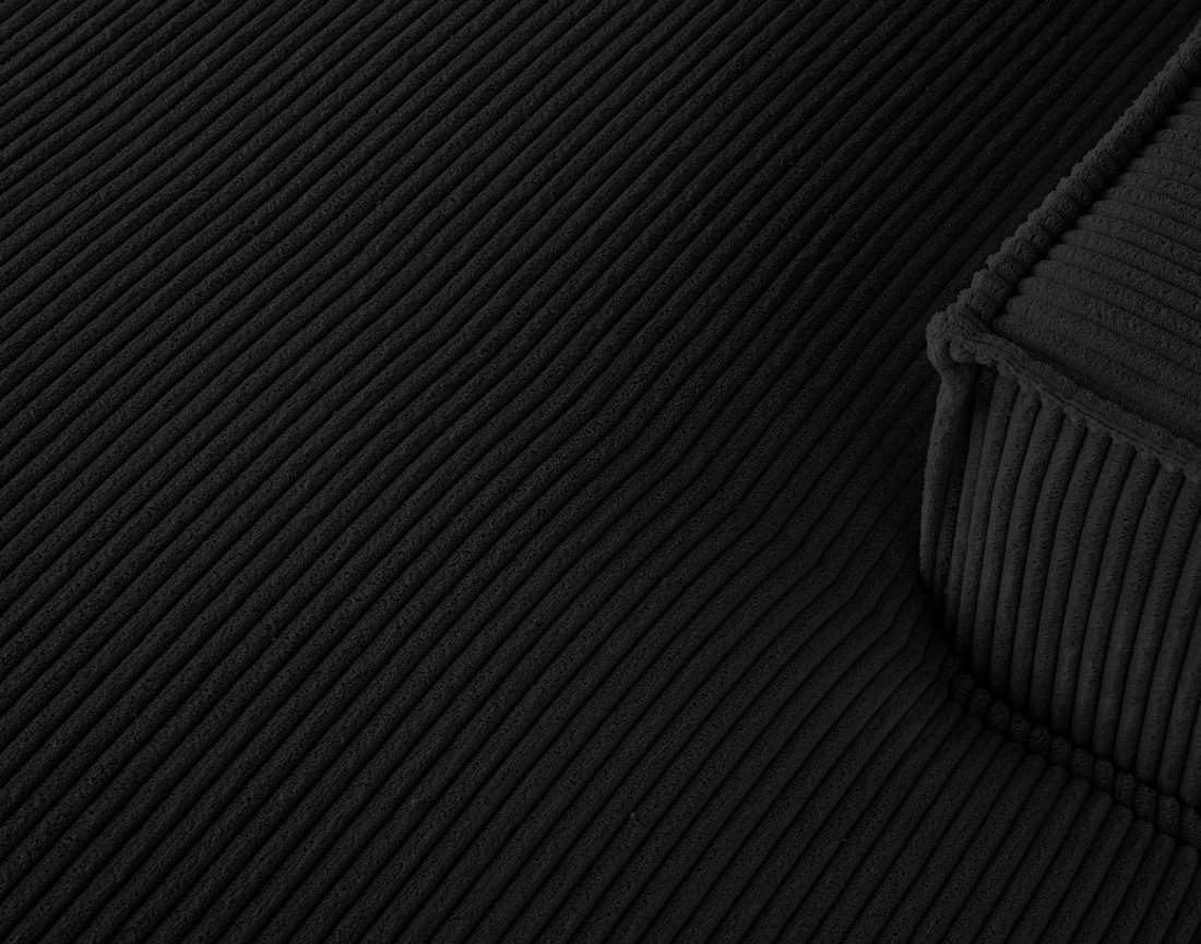 Canapé d'angle droit 5 places en velours côtelé Spiaggia