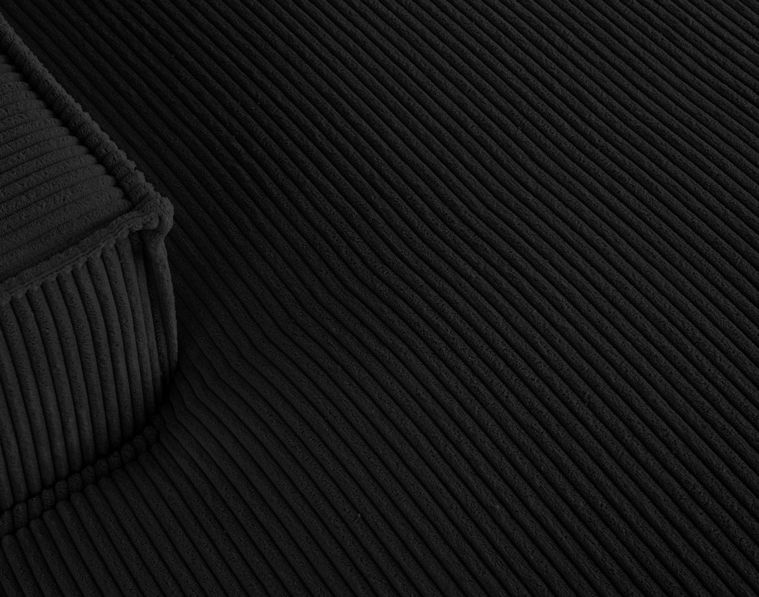 Canapé d'angle gauche 5 places en velours côtelé Spiaggia