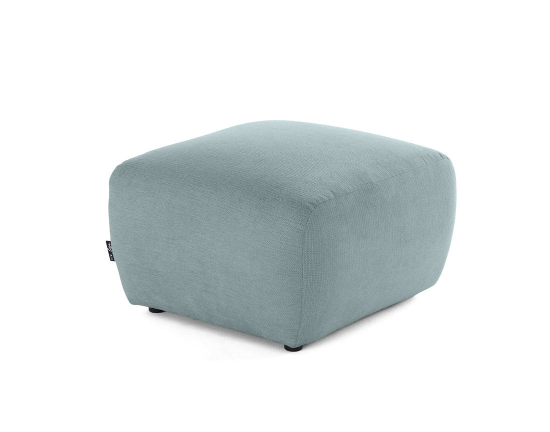 Pouf en tissu texturé Sorrente