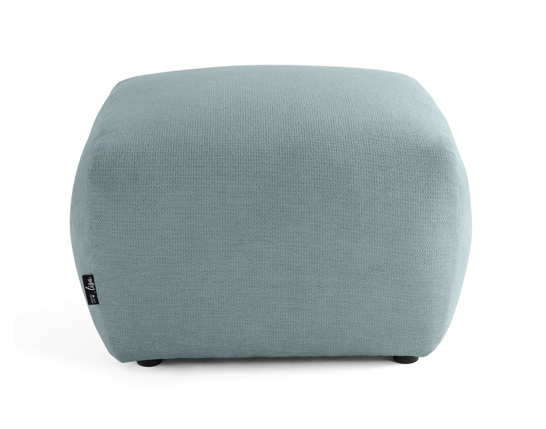 Pouf en tissu texturé Sorrente