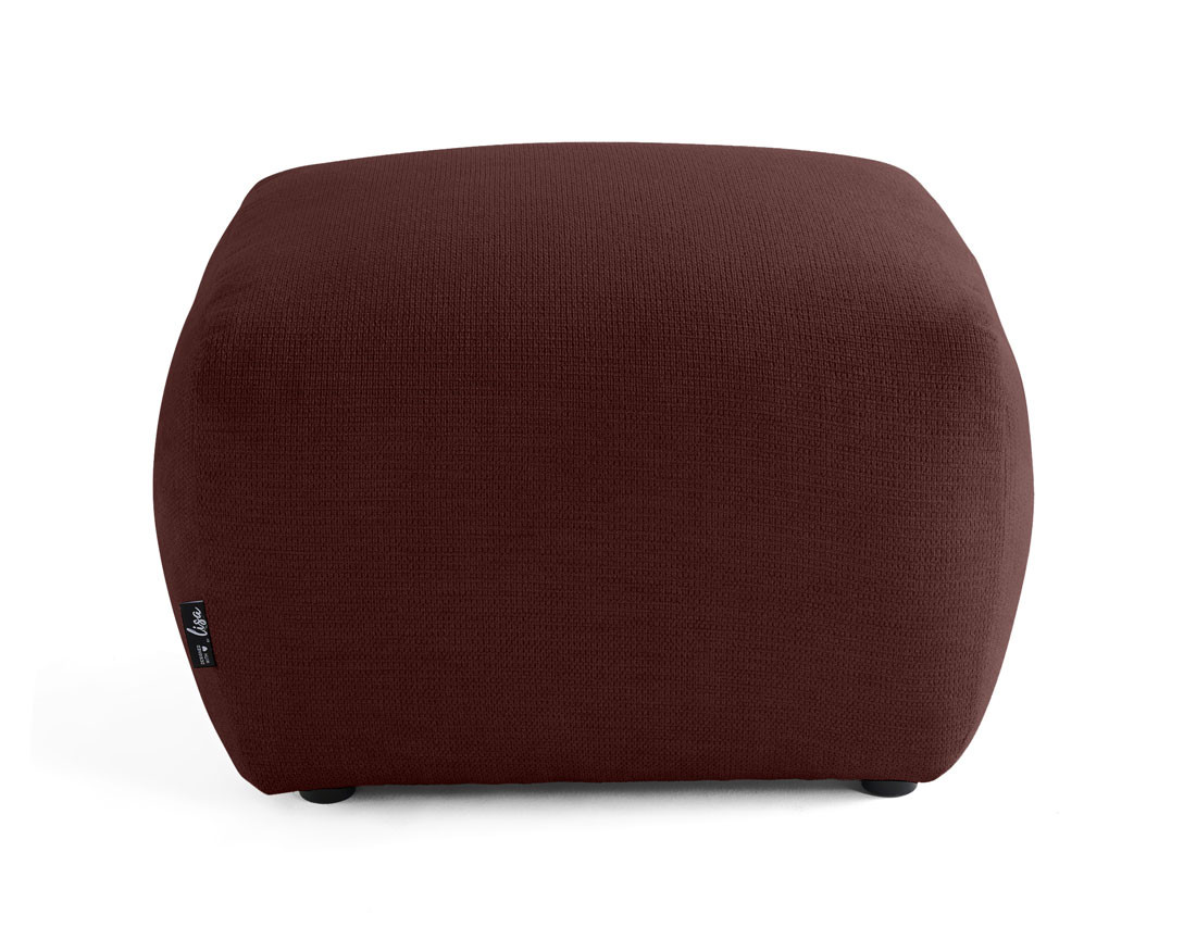 Pouf en tissu texturé Sorrente