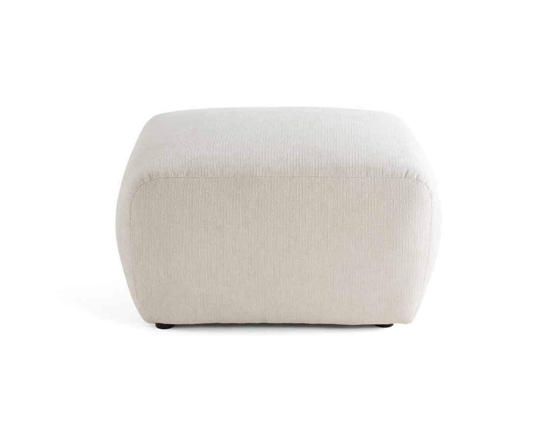 Pouf en tissu texturé Sorrente