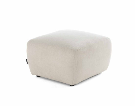 Pouf en tissu texturé Sorrente