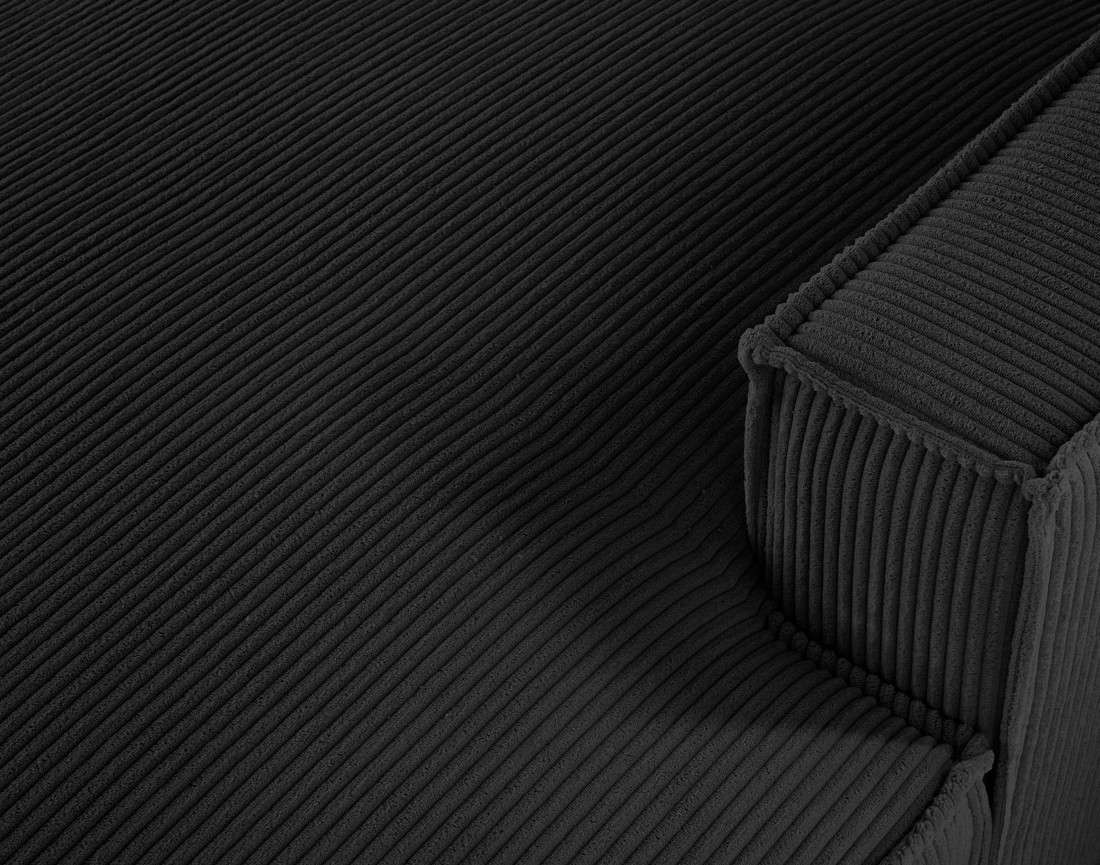 Canapé panoramique d'angle gauche 7 places en velours côtelé Spiaggia