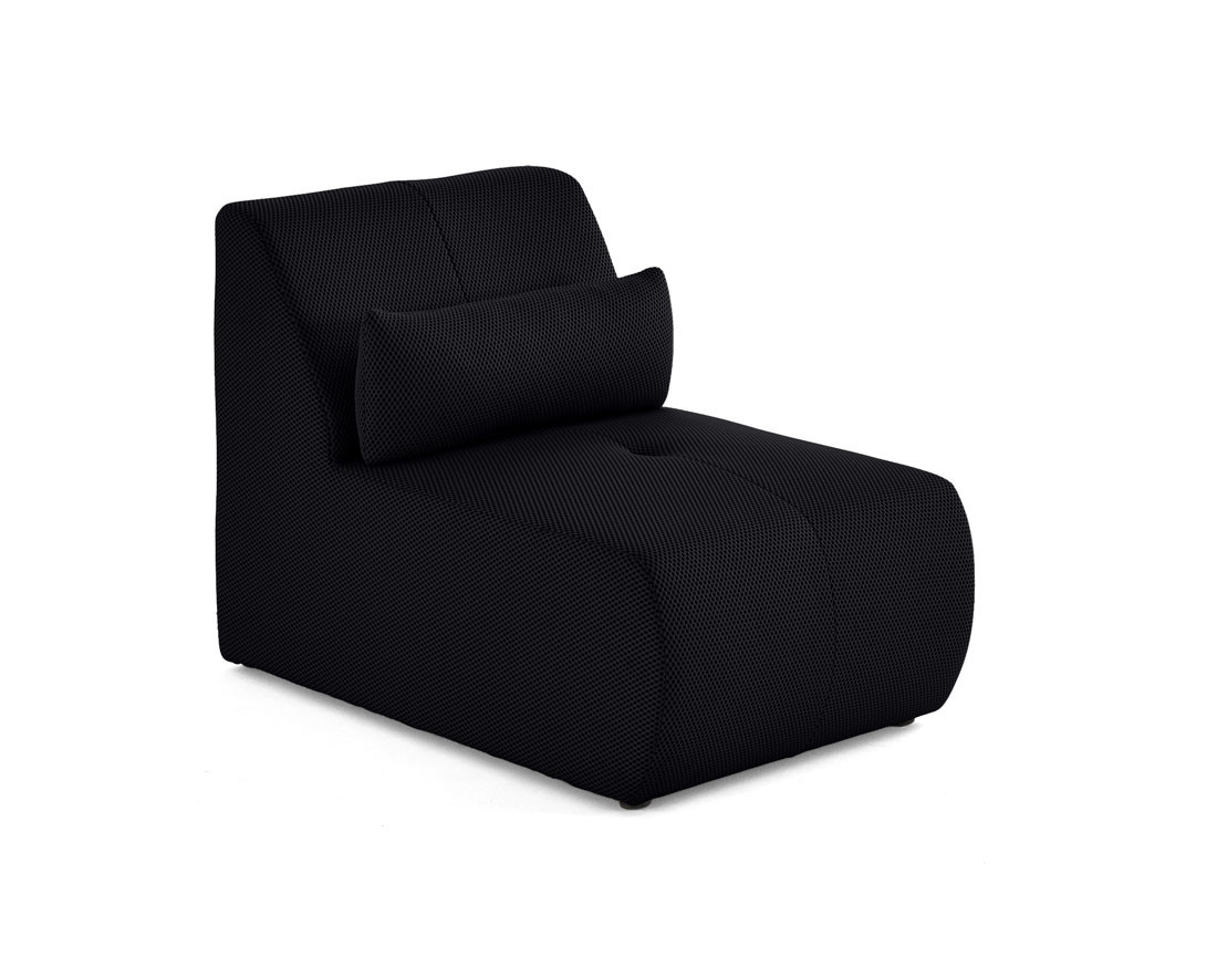 Fauteuil sans accoudoirs en tissu mailles 3D