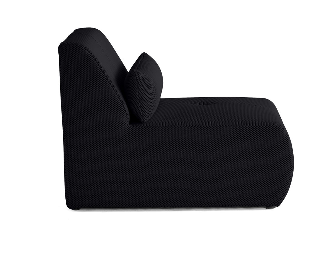 Fauteuil sans accoudoirs en tissu mailles 3D