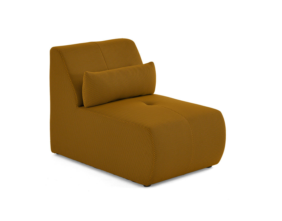 Fauteuil sans accoudoirs en tissu mailles 3D