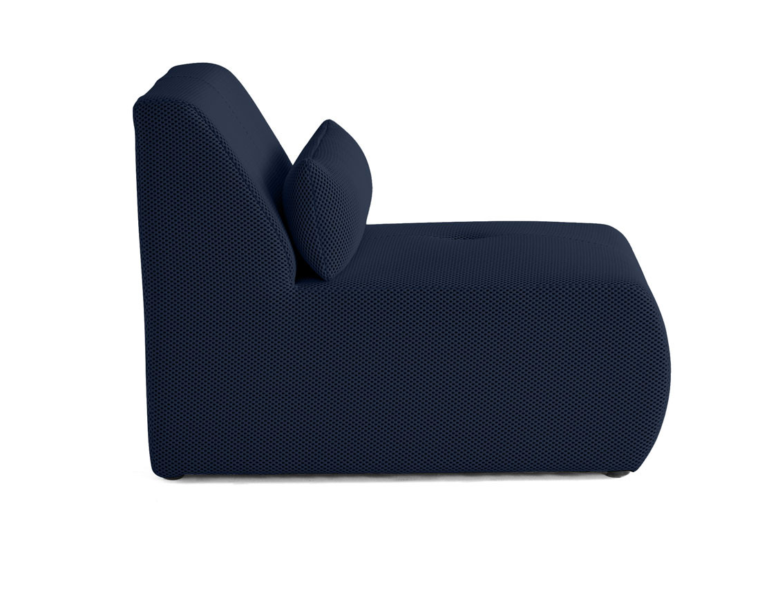 Fauteuil sans accoudoirs en tissu mailles 3D