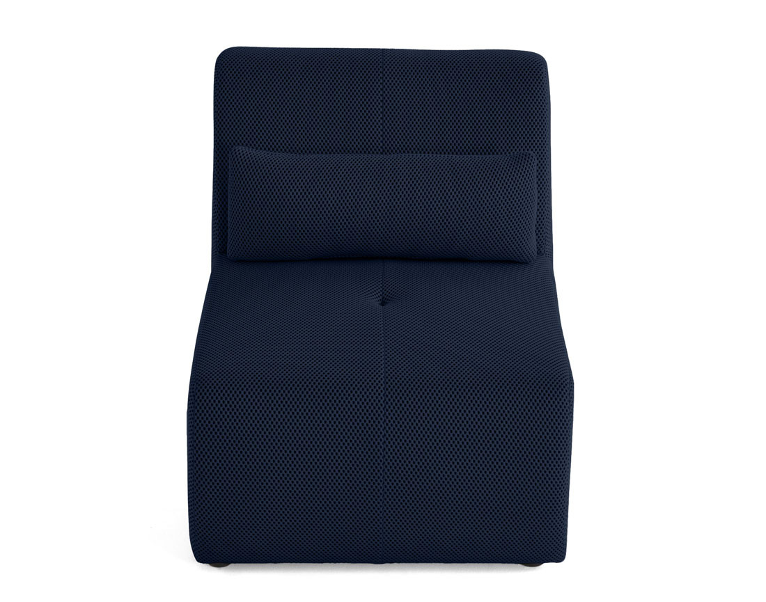 Fauteuil sans accoudoirs en tissu mailles 3D
