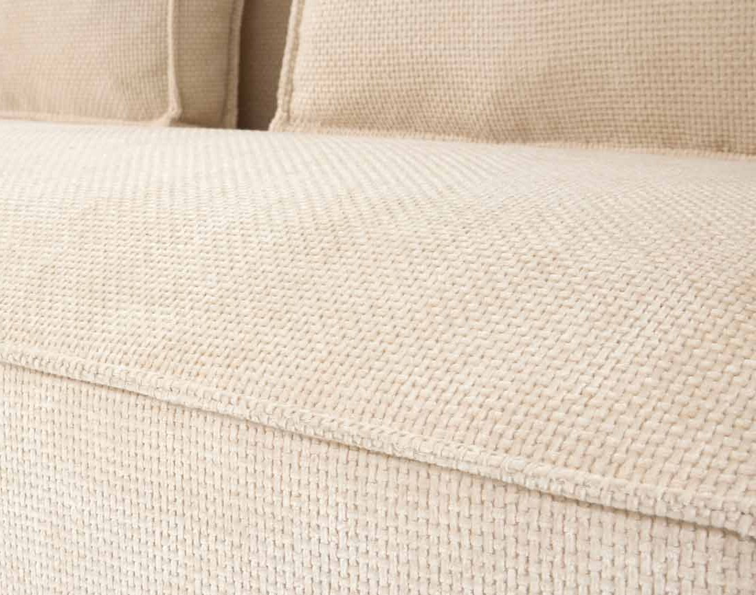 Canapé d'angle gauche 4 places en tissu texturé Stella