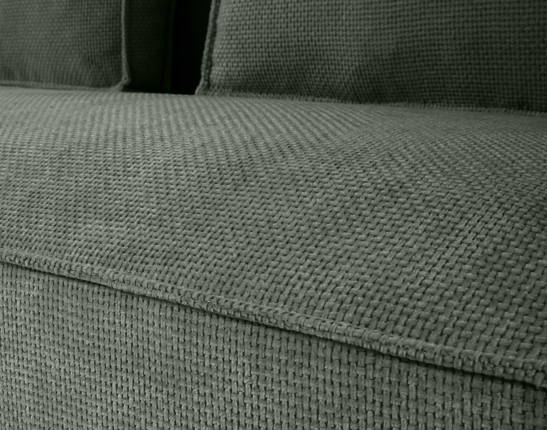 Canapé d'angle gauche 4 places en tissu texturé Stella