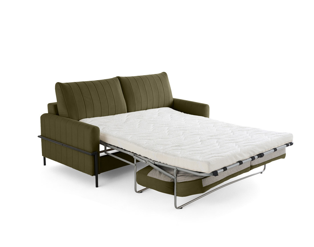 Canapé 3 places convertible couchage quotidien, matelas inclus Ercolano