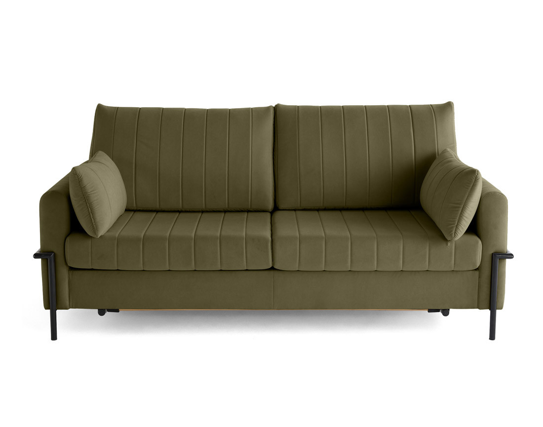 Canapé 3 places convertible couchage quotidien, matelas inclus Ercolano
