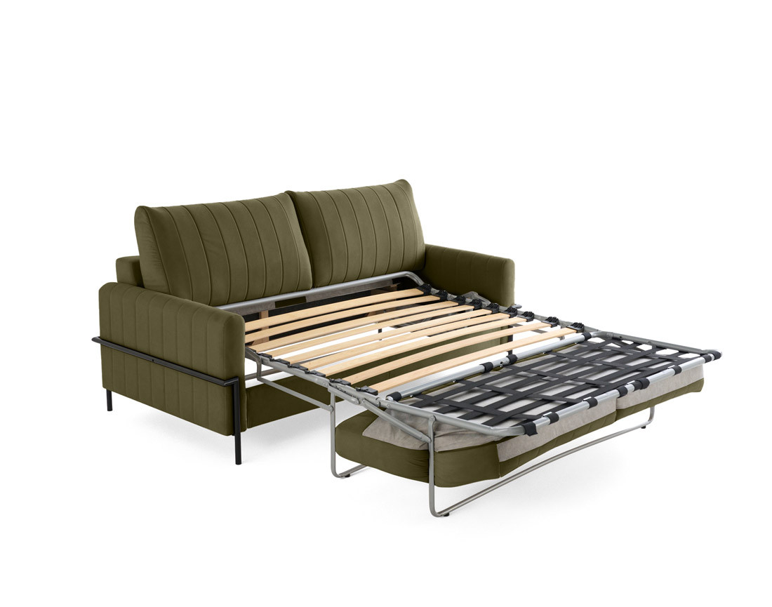 Canapé 3 places convertible couchage quotidien, matelas inclus Ercolano