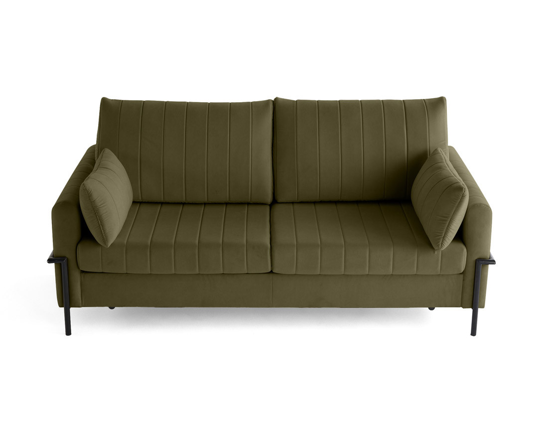 Canapé 3 places convertible couchage quotidien, matelas inclus Ercolano