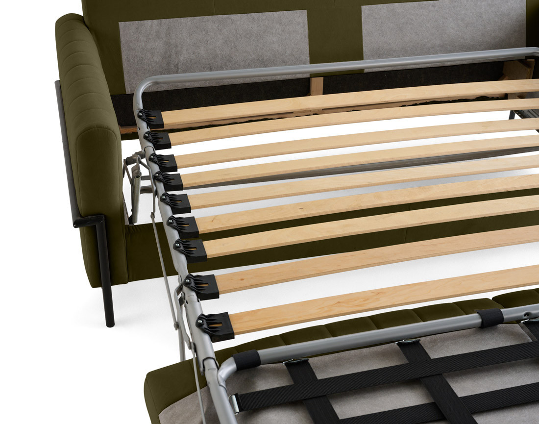 Canapé 3 places convertible couchage quotidien, matelas inclus Ercolano