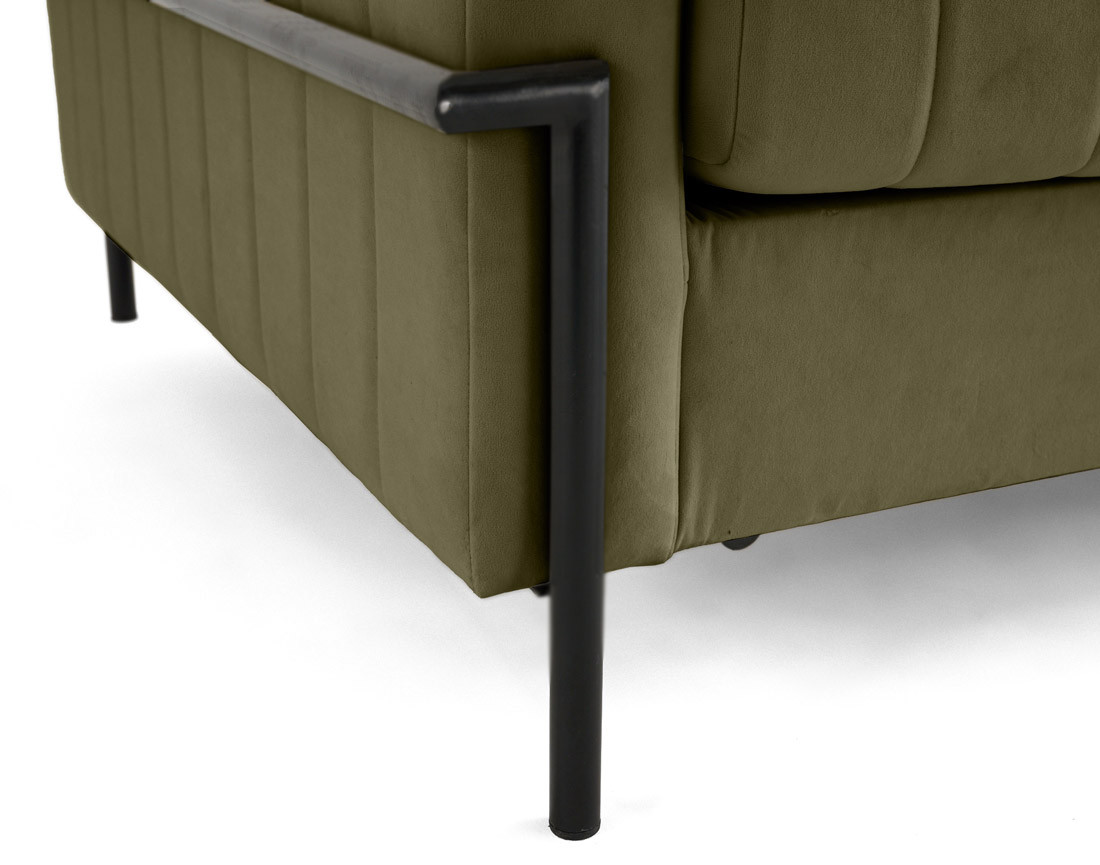 Canapé 3 places convertible couchage quotidien, matelas inclus Ercolano
