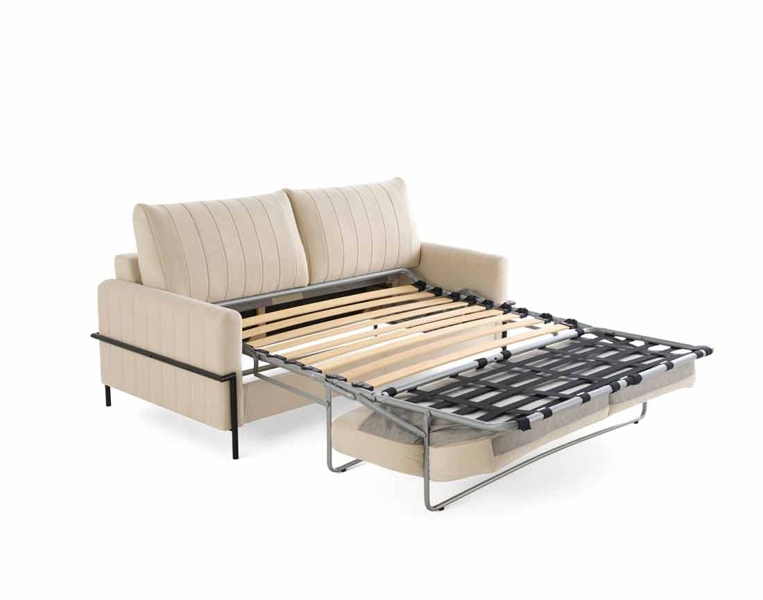 Canapé 3 places convertible couchage quotidien, matelas inclus Ercolano
