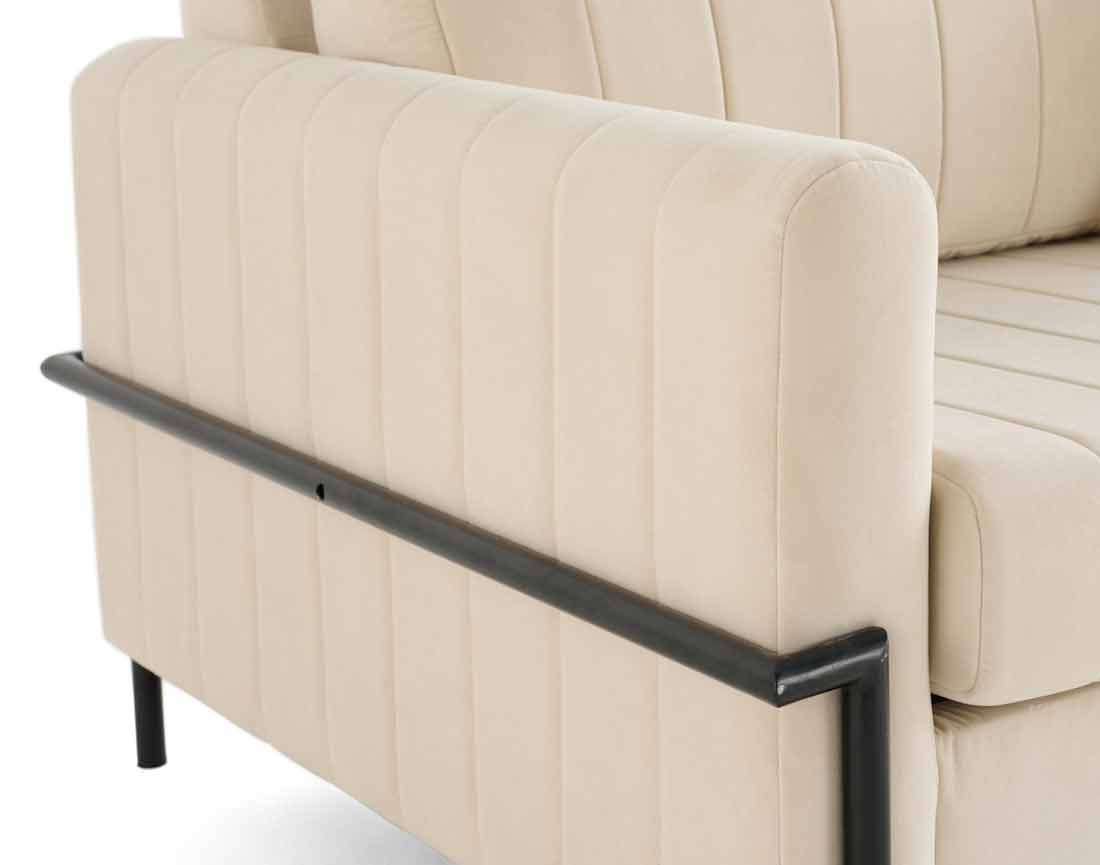 Canapé 3 places convertible couchage quotidien, matelas inclus Ercolano